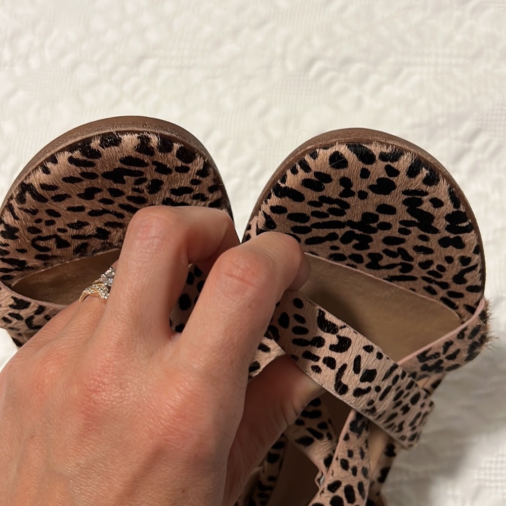 Madewell The Alyssa Sandal in Spotted Calf Hair - Picture 9 of 9